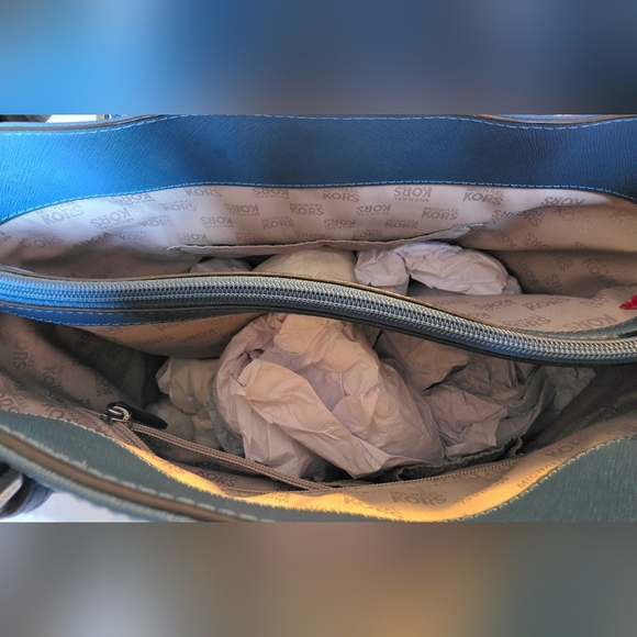 Michael Kors Elegant Blue Tote - Picture 8 of 10